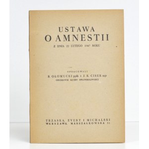 1947 - USTAWA O AMNESTII z dnia 22 lutego 1947 roku