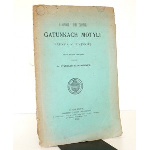 1899 - [MOTYLE] Klemensiewicz, O nowych i mało znanych GATUNKACH MOTYLI fauny galicyjskiej