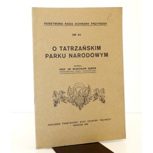 1936 - [Tatry] Szafer, O TATRZAŃSKIM PARKU NARODOWYM