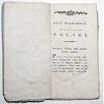 1809 - Staszic, O STATYSTYCE POLSKI & 1809 UWAGI nad pismem o statystyce Polski