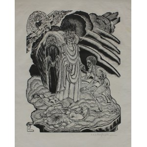 Stefan Mrożewski, (1894-1975) Ilustracja do „Boskiej komedii” Dantego. Czyściec, Pieśń XXI