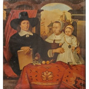 Malarz nieokreślony, Portret rodziny Willema van der Helm, architekta miasta Leida, XX w.