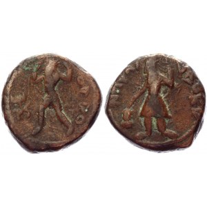 India Kushan Empire AE Tetradrachm 127 - 151 AD, Kanishka I Kapisha Mint