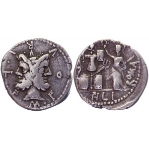 Roman Republic Denarius 120 BC, M. Furius L. f. Philus
