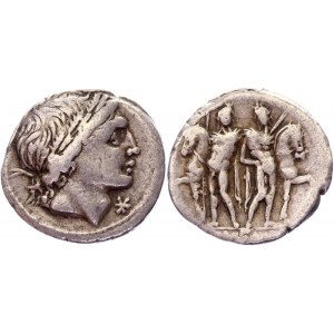 Roman Republic AR Denarius 109 - 108 BC L. Memmius