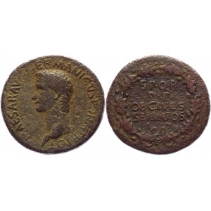 Roman Empire Sestertius 37 - 38 AD, Caligula