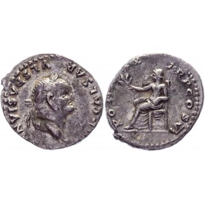 Roman Empire Denarius 75 AD, Vespasian