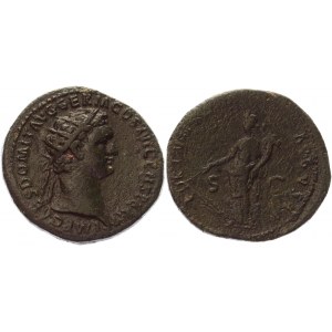 Roman Empire Dupondius 92 - 94 AD, Domitian