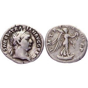 Roman Empire Denarius 101 - 102 AD, Trajan