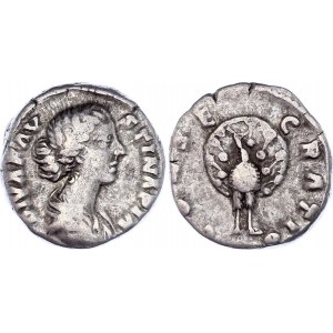 Roman Empire Denarius 128 - 175 (ND) Faustina II