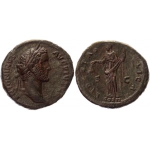 Roman Empire AE As 139 AD Antoninus Pius