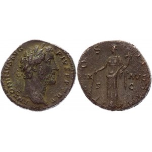 Roman Empire Sestertius 139 AD, Antoninus Pius