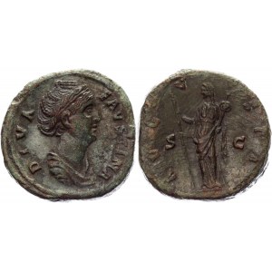 Roman Empire Sestertius 141 AD, Faustina
