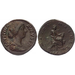 Roman Empire Sestertius 145 - 156 AD, Faustina II