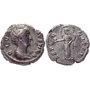 Roman Empire Denarius 148 - 161 AD, Faustina