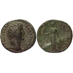 Roman Empire Sestertius 154 - 155 AD, Marcus Aurelius