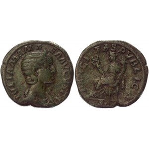 Roman Empire Sestertius 228 AD, Julia Mamaea
