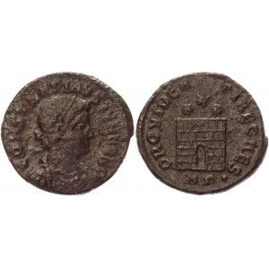 Roman Empire AE Follis 326 - 327 AD Constantius II