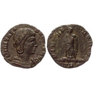 Roman Empire AE Nummus 337 - 341 AD Theodora