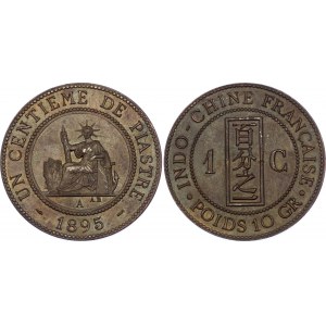 French Indochina 1 Centime 1895 A