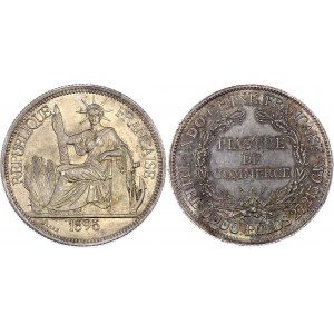 French Indochina Piastre 1895 A