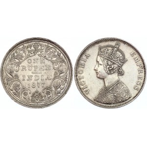 British India 1 Rupee 1877
