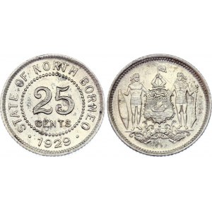 British North Borneo 25 Cents 1929 H
