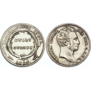 Netherlands East Indies 1/4 Gulden 1827