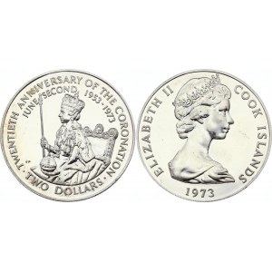 Cook Islands 2 Dollars 1973