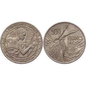 Central African States 500 Francs 1976 C