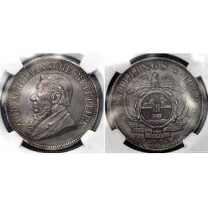 South Africa 5 Shillings 1892 NGC AU