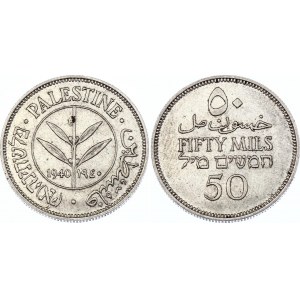 Palestine 50 Mils 1940