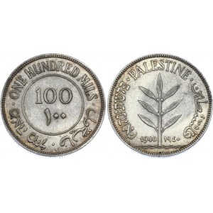 Palestine 100 Mils 1940