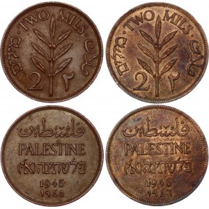 Palestine 2 x 2 Mils 1945 - 1946