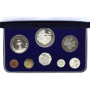 Barbados Set of 8 Coins 1973