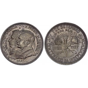 Brazil 500 Reis 1922 Pattern