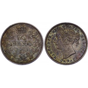 Canada 20 Cents 1858