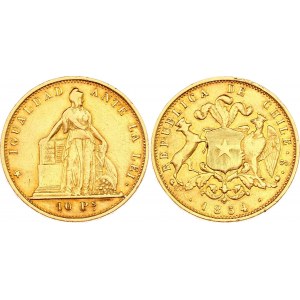 Chile 10 Pesos 1854