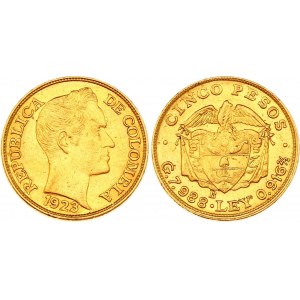 Colombia 5 Pesos 1923 B