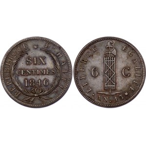 Haiti 6 Centimes 1846 An 43