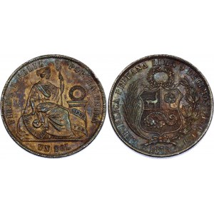 Peru 1 Sol 1875 YJ