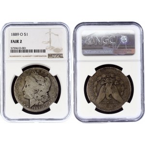 United States 1 Dollar 1889 O NGC FAIR 2