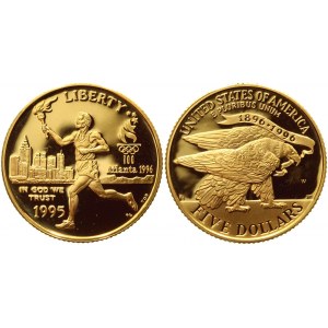 United States 5 Dollars 1995 W