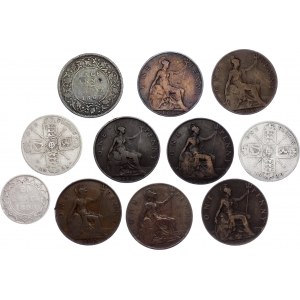 World Lot of 11 Coins 1862 - 1921