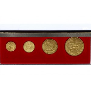 Czechoslovakia Set of 4 Coins 1978 Rare Restrike!