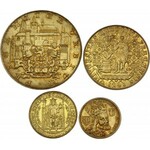 Czechoslovakia Set of 4 Coins 1978 Rare Restrike!