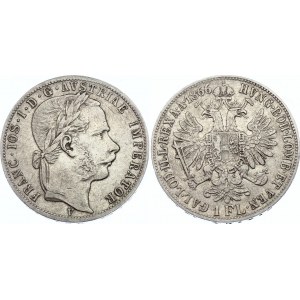 Austria 1 Florin 1866 V