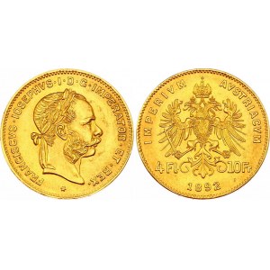 Austria 4 Forint - 10 Francs 1892