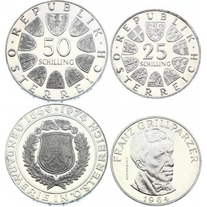 Austria 25 & 50 Schilling 1964 & 1974