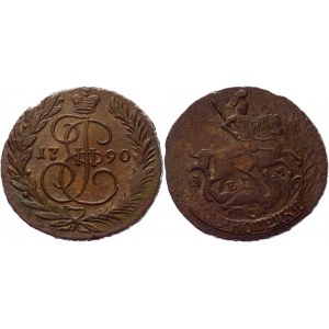 Russia 2 Kopeks 1790 ЕМ